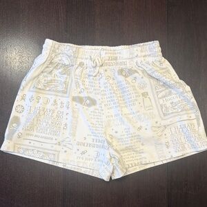 Hocus Pocus Printed Cream Women's Shorts